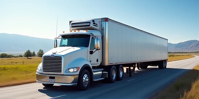 Temperature-controlled truck for fresh produce distribution in Colorado