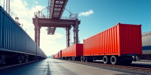 Intermodal freight containers and multimodal transport network hub